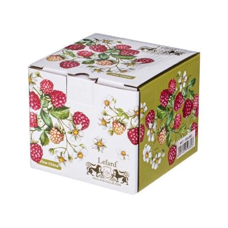 Банка для варенья 300мл фарфор МАЛИНА с силиконовой крышкой (36)