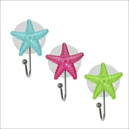 Крючок на присоске Звезда 3 цвета TL27-75 (12)