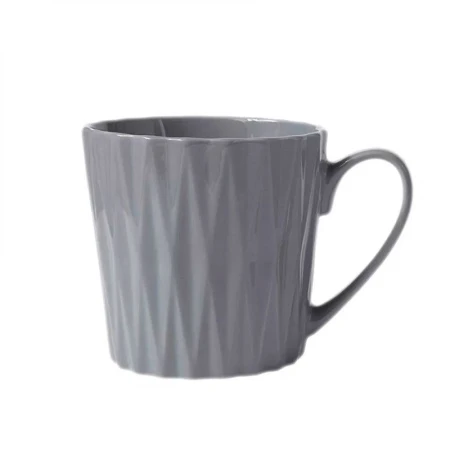 Кружки набор 4пр 380мл фарфор Nova серый Геометрия подар.уп. MW475-DI0431 (4)