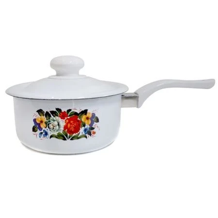 Ковш 600мл эмаль ТАТЬЯНА цилиндрическая с ручкой С-1605П/4 (6)