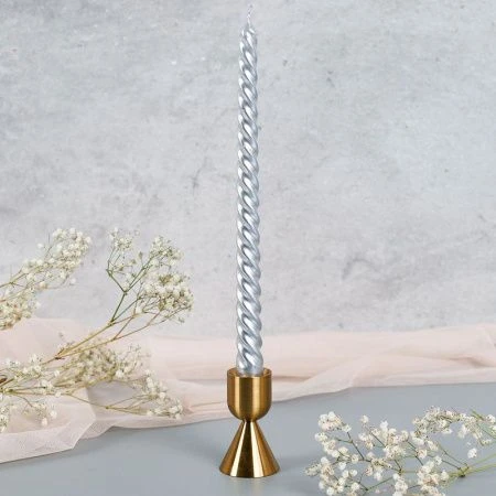 Набор свечей парафин 4шт. 25*1,7см серебро FG-190 (72) Набор свечей парафин 4шт. 25*1,7см серебро FG-190 (72)