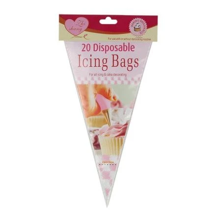 Мешок кондитерский одноразовый набор 20шт 300мл 32см полиэтилен (300)