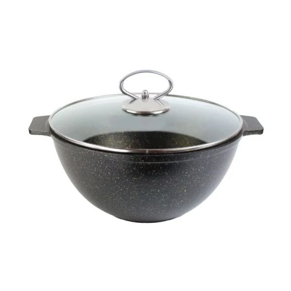 Казан 4л алюминий АП ГРАНИТ МЕЧТА с крышкой 26см Dariis КЗ-4 (4)