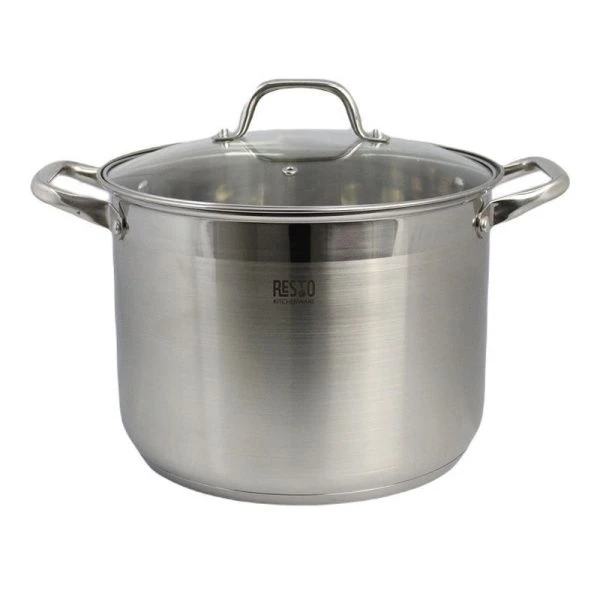 Кастрюля 10л h19,5см нерж.сталь LIBRA со стекл.крышкой 26см (4)