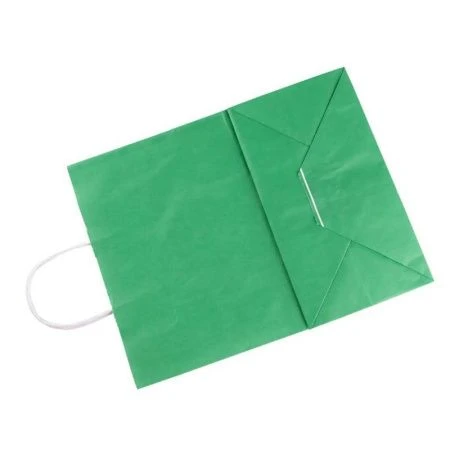 Пакет бумажный с кручеными ручками 26*34*15смм зеленый (200) Пакет бумажный с кручеными ручками 26*34*15смм зеленый (200)