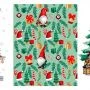Полотенце кухонное вафельные 45*60см Новогодние гномики