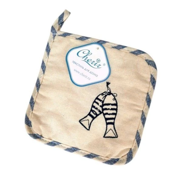 Прихватка 18*22см хлопок МОРСКИЕ МОТИВЫ PG-315