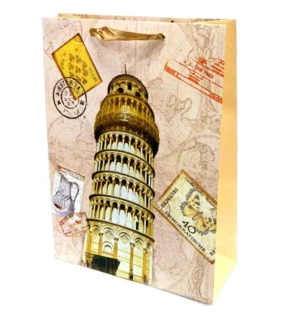 Пакет бумажный 42*30*12см (4 вида) JC-1862/S-E8074 L (360)