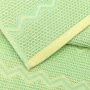 Полотенце вафельное 50*90см Зигзаг мятный 350гр м7806_34 M