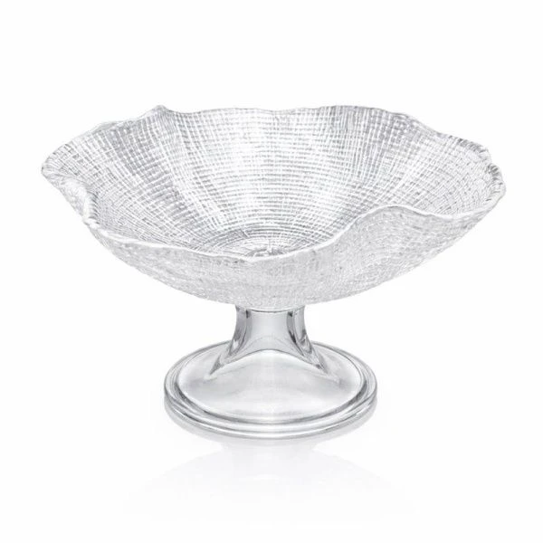 Конфетница 24*11см стекло IVV Diamante на ножке (12)