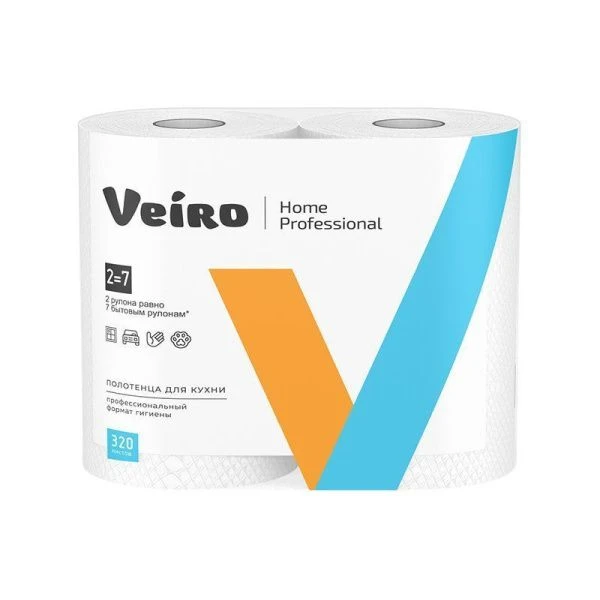 Полотенца бумажные 32м*2 рулона VEIRO HOME PROFESSIONAL (6/3)