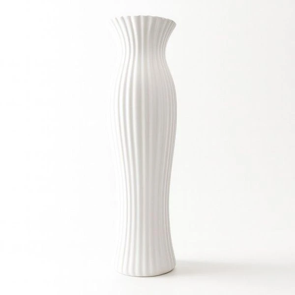 Ваза для сухоцветов 60см керамика белая JC-15986 (8)