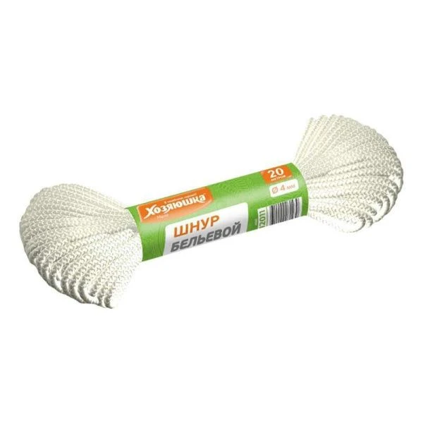 Веревка бельевая 20м 4мм ХОЗЯЮШКА (70)