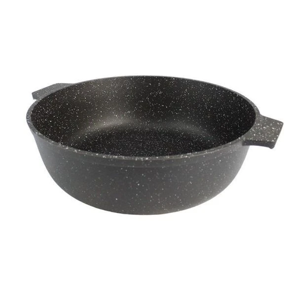 Жаровня 5л алюминий АП Granit Perfection black без крышки (5)