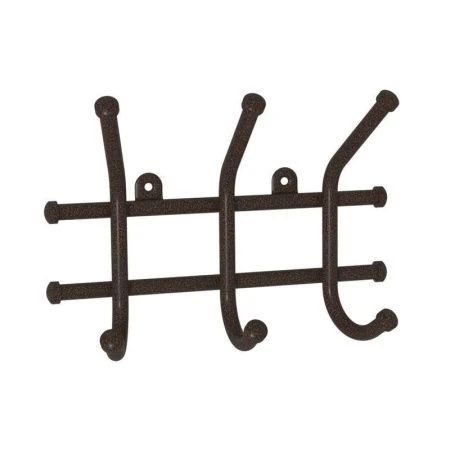 Вешалка 3 крючка настенная металл Норма медный антик 23*8*16,5см (10)