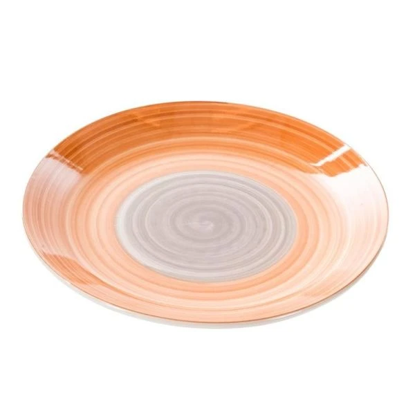 Тарелка мелкая 19см керамика Аэрография КЭМЭЛ десертная (6/48)