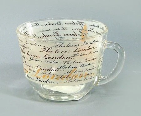 Кружка 200мл стекло Гламур ЛОНДОН (40)