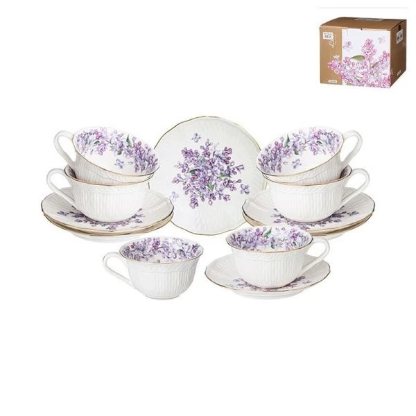 Чайный набор 12пр фарфор на 6 персон 250мл Lilac (8)