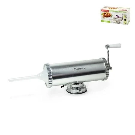 Шприц для формования колбас нерж.сталь 2,5кг с силикон.насадками 1,2/1,5/2см, арт.6501 (12)