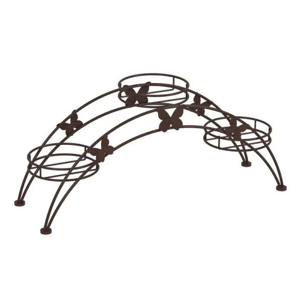 Подставка для цветов 500*150*220мм металл АРКА 3 медный антик (1)