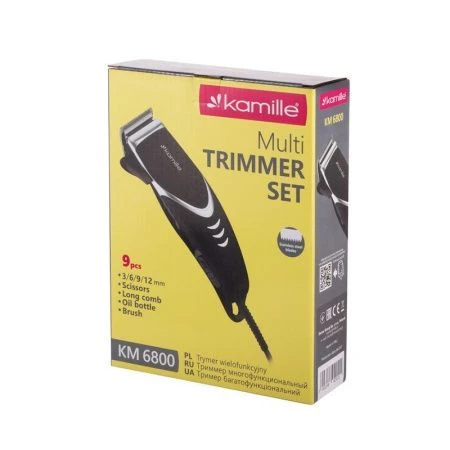 Машинка для стрижки электрическая пластик 240W нерж.лезвия, 4 уровня стрижки, арт. 6800 (24)