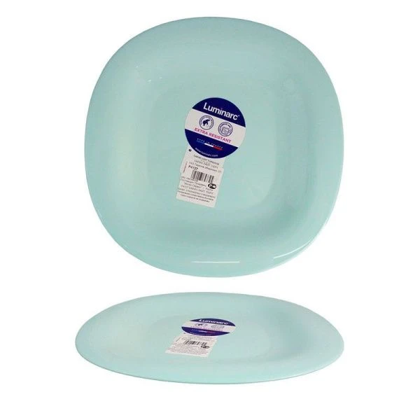 Тарелка мелкая 27см стеклокерамика КАРИН ЛАЙТ ТЮРКУАЗ обеденная P4127 (24)