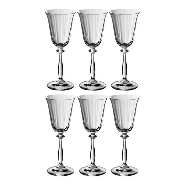 Бокалы для вина набор 6шт 185мл стекло АНЖЕЛА 40600/Opt/185 (8)