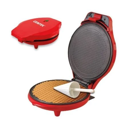 Вафельница ал АП Centek CT-1441 красная 700Вт d20cм, авторегулятор t°  (6)