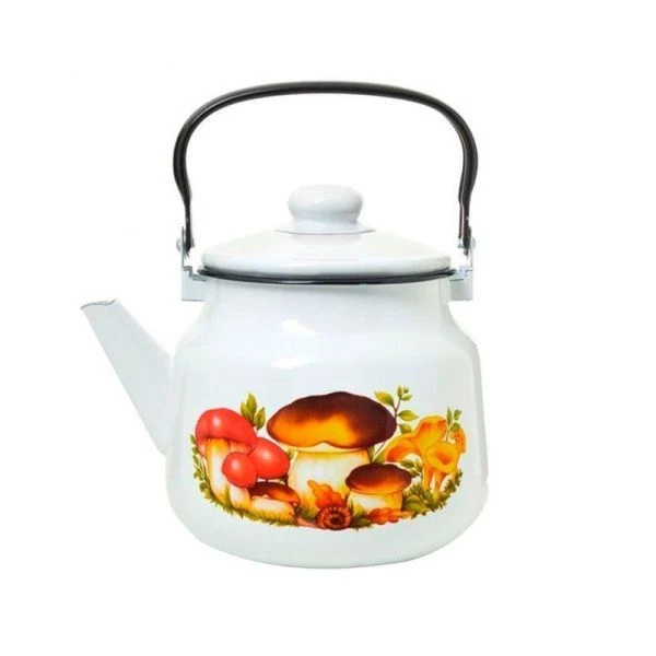 Чайник 3,5л эмаль ГРИБЫ (4)
