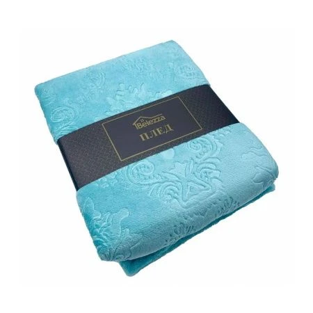 Плед 200*220 микрофибра Кристалл бирюза