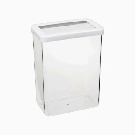 Емкость для сыпучих продуктов 2,5л 16*10*21см пластик СТЕП белый (12)