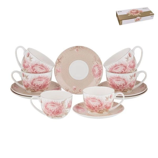 Чайный набор 12пр фарфор АСТРА на 6 персон 330мл (4)