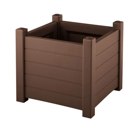 Кашпо 53*53*47см пластик ПРОВАНС квадратное шоколадный (1) Кашпо 53*53*47см пластик ПРОВАНС квадратное шоколадный (1)