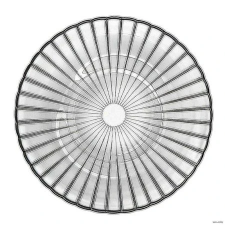 Тарелка мелкая 25см стекло МАГИЯ ГРАФИТ обеденная (24)