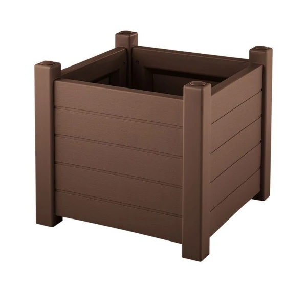 Кашпо 53*53*47см пластик ПРОВАНС квадратное шоколадный (1) Кашпо 53*53*47см пластик ПРОВАНС квадратное шоколадный (1)