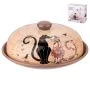 Блюдо для блинов 23*10см керамика ПАРИЖСКИЕ КОТЫ (12)
