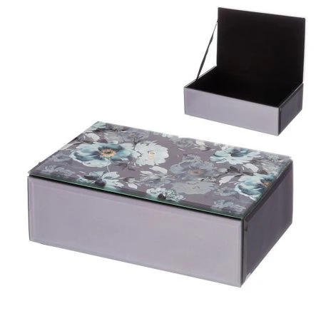 Шкатулка для украшений 20*13*6,5см МДФ/стекло ВРЕМЕНА ГОДА (12)