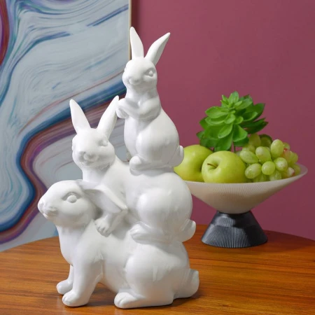 Фигурка Семья кроликов керамика 37*21,5*12,5см RB3-0C20K011W Фигурка Семья кроликов керамика 37*21,5*12,5см RB3-0C20K011W