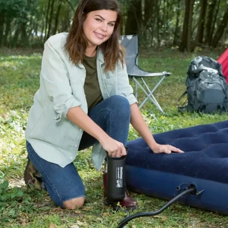 Матрас надувной двухместный флок ПВХ Double 191*137*22cм, до 150кг 67002 (4)