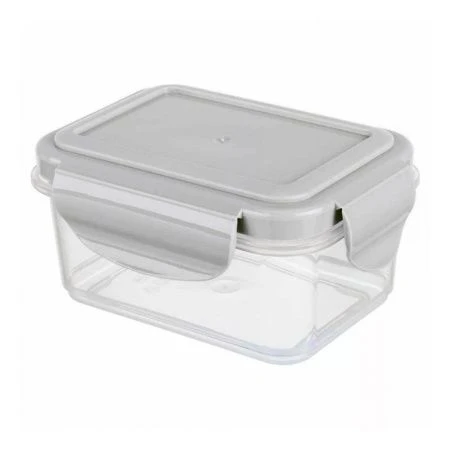 Контейнер пищевой 250мл 118*89*59мм пластик СВЧ SMART LOCK светло-серый (24)