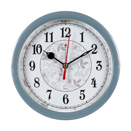 Будильник 15см кварц РУБИН Узор перламутр (20)