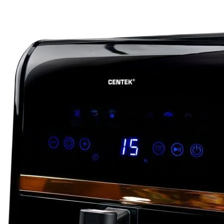 Аэрогриль 5л нерж.сталь/пластик Centek CT-3102  1500Вт, сенсорное управление, таймер 60мин
