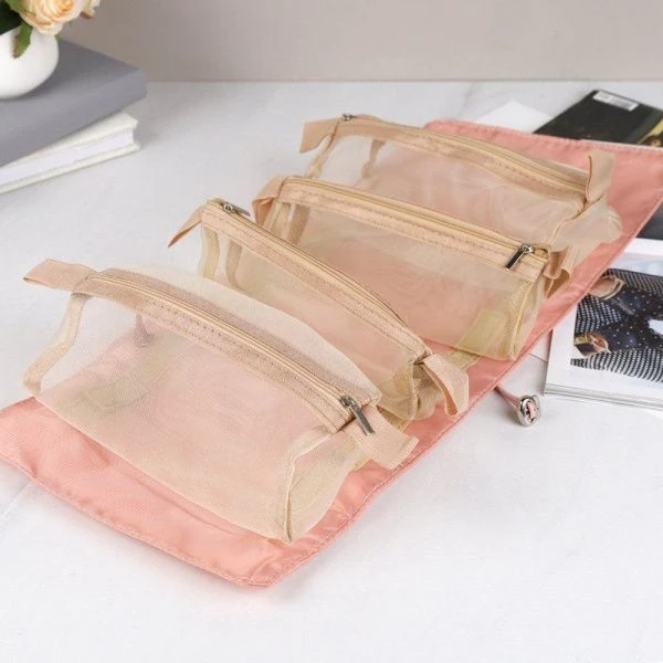 Косметичка-органайзер полимер/текстиль 22*53см BGCO розовая XN-023PN (150)