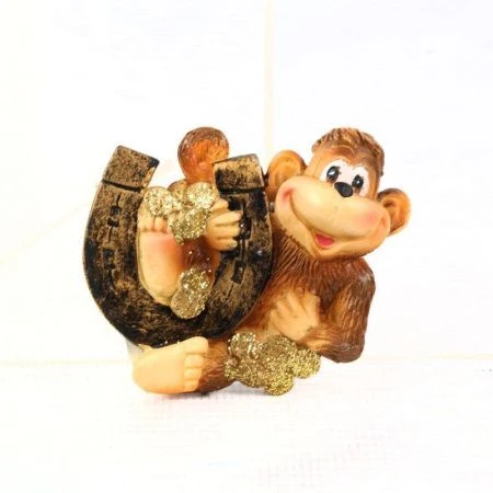 Магнит ОБЕЗЬЯНКА с подковой (2 вида) 6см MY92199/384