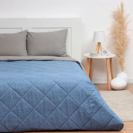 Покрывало евро 200*210±5 новосатин 100% п/э LoveLife Plain