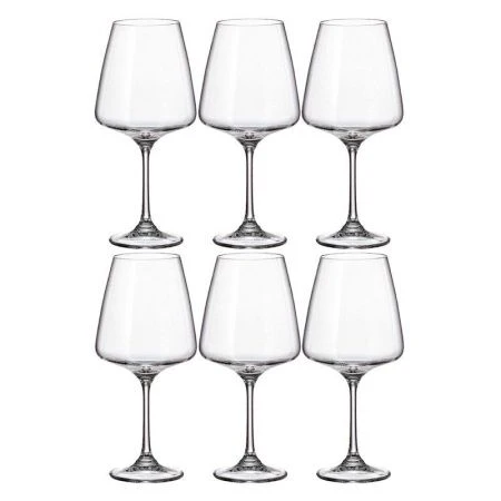 Бокалы для вина набор 6шт 570мл стекло НАОМИ/КОВАС 91L/1SC69/0/00000/570-662 (4/8)