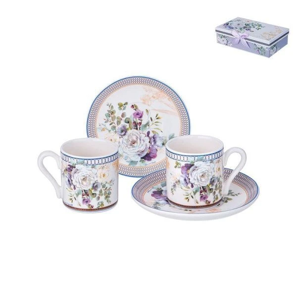 Кофейный набор 4пр фарфор Compliment на 2 персоны 100мл (18)