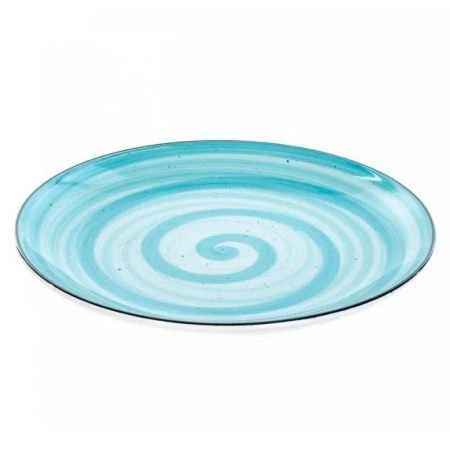 Тарелка мелкая 19см керамика Аэрография МЯТНЫЙ БРИЗ десертная (6/48)