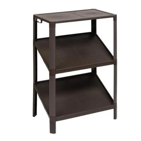 Полка для обуви 3 секции пластик VIKEA 445*295*705мм венге (1)