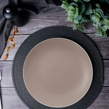 Тарелка мелкая 24см керамика SCANDY CAPPUCCINO обеденная TDP540 (6/24)